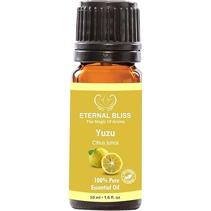 Eternal Bliss Yuzu Essential Oil(Citrus junos) 100% Pure Therapeutic Grade Aromatic Oil, uncut Essential Oil 50 ML