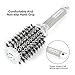Guckmall SUPRENT Nano Thermal Ceramic & Ionic Round Barrel Hair Brush with Boar Bristle, for Curling &Straightening Hair Drying, Styling Hair Drying,Adding Volume & Shine.