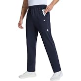 baleaf Men's Fleece Lined Pants Winter Thermal Waterproof with 3 Pockets | Soft Warm Interior, Water Resistant, Reflective Strips, Cold Weather Warm Pants for Men Workout, Athletic, Running, Hiking