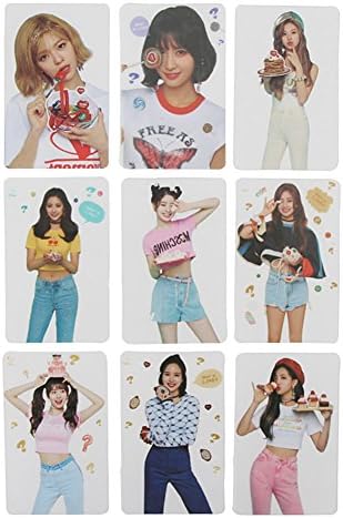 Bosushine Cute TWICE Postcards, Hand Holder Fan (Transparent card)