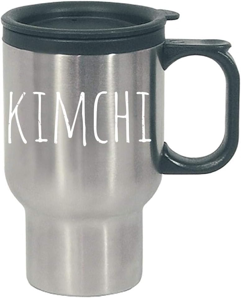Funny Kimchi - Spicy Pickled Cabbage Dish - Food Humor - Stainless Steel Travel Mug