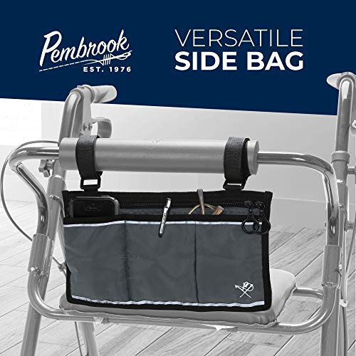 Pembrook Wheelchair Side Bag with Pouches Great for Electric