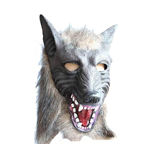 Halloween Mask, Hatop Wolf Mask Latex Animal Prop For Halloween