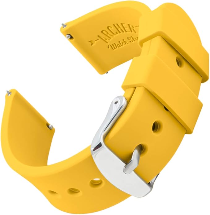 Archer Watch Straps Silicone Quick Release Soft Rubber