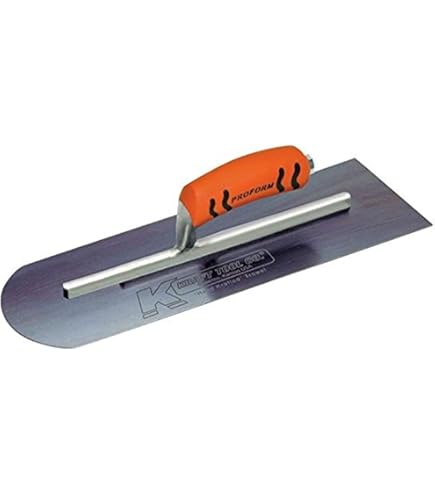 Kraft Tool CF549PF Golden Stainless Steel Cement Trowel - 20x5 Inch ProForm Handle