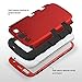 Galaxy S3 Case, S3 Case - ULAK [ Shock Resistant Series ] Hybrid Rubber Case Cover for Samsung Galaxy S3 III i9300 3in1 Hard Plastic +Soft Silicone (Titanium Red/Black)