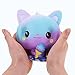 Squishies Jumbo Ice Cream Cat, VLAMPO Slow Rising Stress Relief Squishy Toys Super Soft Kawaii Scented Decoration Toys Squishy Fun Collection for Kids & Adults (Galaxy Purple)
