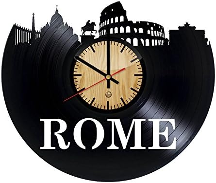 Rome Record Wall Clock - Get unique of living room wall decor - Gift ideas for girls and boys – Big City Unique Art Design
