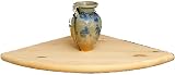 Optimal Products Set Of 3 Natural Wood Corner Shelves 200mm 200mm 16mm view 4