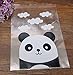 Borang 100-Pack Panda Sweet Cookie Candy Party Gift Wrapping Packaging Bags (6.3 x 7.9)
