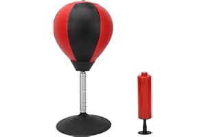 Loogujuzao 1 Piece Anger Bag, Tabletop Punching Bag Ball with Suction Cup, Decompression Tabletop Boxing Speed Ball for Adult