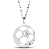 BYETOCE Gold Sport Pendant Necklace Jewelry Stainless Steel Football Necklace for Youth Gold Plated Football Necklace Chain for Teenagers Trendy Costume Gift Team Motivational Gifts