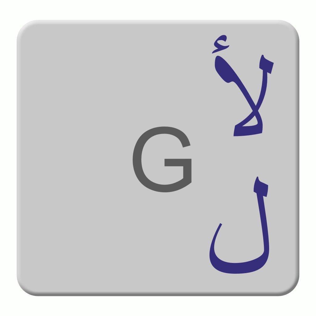 Russian Keyboard Stickers Transparent and Laminated