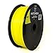 HATCHBOX ABS 3D Printer Filament, Dimensional Accuracy +/- 0.03 mm, 1 kg Spool, 1.75 mm, Yellow