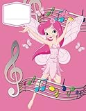 Music Manuscript Wide Staff For Girls: Children's Blank Sheet Music Manuscript Paper Notebook For Young Musician, Songwriter, Composer, Or Musical ... Chord Notation Lesson Memo) (Volume 1)