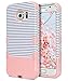 ULAK Galaxy S6 Case, S6 Case, Shock Resistant Hybrid Soft Silicone Hard PC Cover Case for Samsung Galaxy S6, Will NOT Fit S6 Active-Minimal Rose Gold