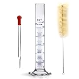 Thick Glass Graduated Cylinder Measuring Liquid Lab