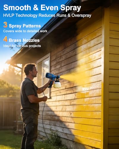 Paint Sprayer for House Painting, 4 Nozzles & 3 Spray Patterns photo 9