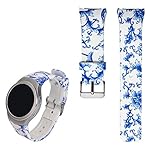 Feskio for Samsung Gear S2 SM-R720/R730 Replacement Watch Band Accessory Soft Silicone Colourful Sport Wristband Strap Band Bracelet Common Design for Samsung Galaxy Gear S2 SM-720/SM-730 Smartwatch