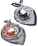Satin Silk Head Scarf Neckerchief, Women Hair Neck BandanaThin Soft Scarfs for Spring Summer, Mom Grandma Best Friend Sister Wife Girlfriend Gift