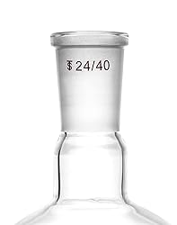 QWORK Glass 500ml Single Neck Flat Bottom Boiling