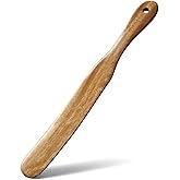 Skinny Spurtle for Sourdough Starter, Mixing,Reaching Bottom of Jars,Dough Whisk,Long Handle Wooden Spatula, Spurtles Kitchen