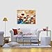Wieco Art Blooming Poppies Extra Large Modern Gallery Wrapped Contemporary Flowers Giclee Canvas Print Floral Paintings Reproduction Pictures on Canvas Wall Art Work for Home Office Decorations