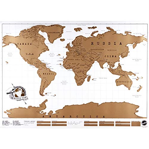Home Decoration Wall stickersTravel Scratch Off Map Personalized World
Map Poster Traveler Vacation Log Originality Art - by World map Scratch
Off - 1 PCs