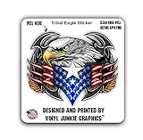 American Tribal eagle sticker / decal