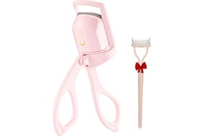 LUXURING Heated Eyelash Curler,Heated lash Curler,Eye Lash Curler,Electric Eyelash Curler,3 Heating Modes with Sensing Heating Silicone Pad,Quick Natural Curling Eye Lashes