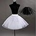 MisShow Girls Half Slips Puffy Petticoat Flower Girls Underskirt White