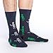 Good Luck Sock Men's Aliens Socks, Adult, Shoe Size 7-12