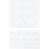 2 Pcs Heart Silicone Resin Mold for Jewelry and Craft Making | Flexible silicone, Smooth interior surface, Precise shaping