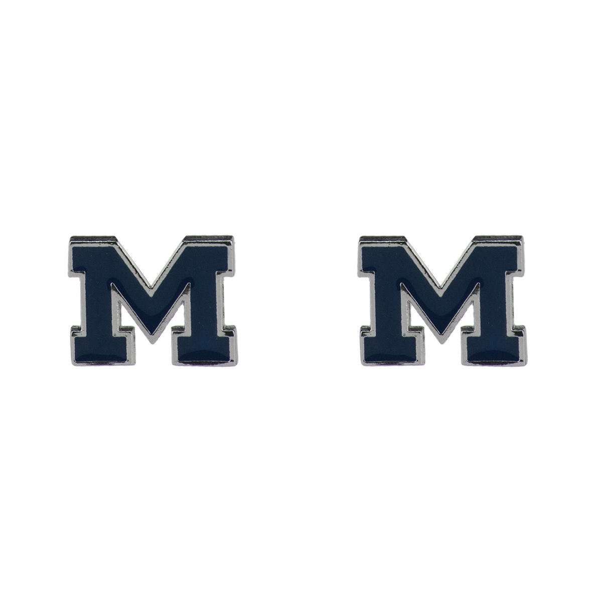 Sandol Michigan Wolverines Logo Stud Earrings