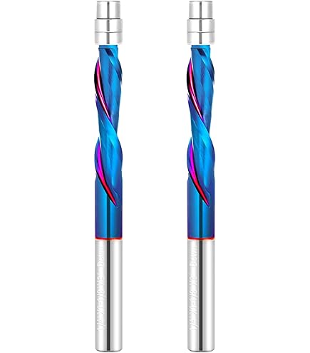Amana Tool - 46297 Solid Carbide UltraTrim Spiral Trim 1/4 Dia x 1