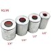 Nikauto 4Pcs/Lot R134 3/8'' 1/2'' 5/8'' 3/4''Car Air Conditioning Pipe Joint Fitting Sleeve HVAC … (R134)