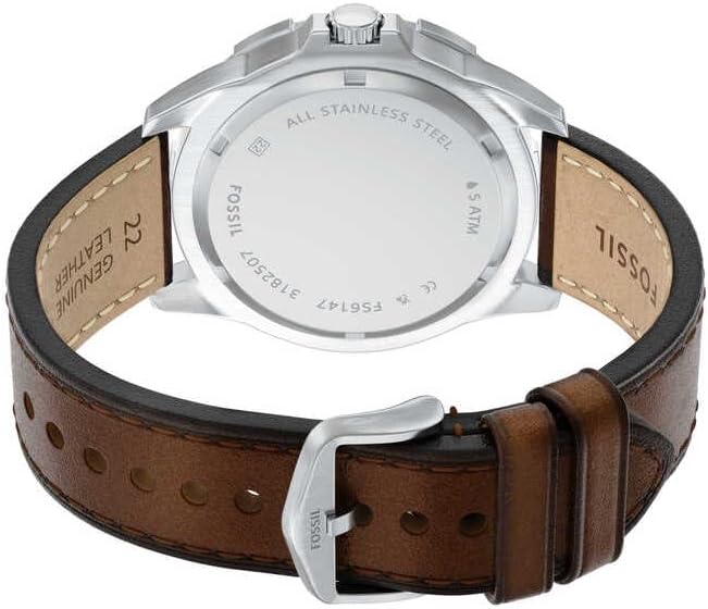 Garrett Orologio Uomo, Movimento Multifunzione al Quarzo con cinturino in acciaio inossidabile o pelle