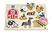 Hape Farm Animals Toddler Wooden Peg Puzzle