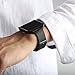 GHIJKL for Fitbit Blaze Slim Bands with Frame, TPU Replacement Sport Strap with Black Frame for Fitbit Blaze Smart Fitness Watch, Large Small, Black