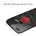 Dairnim iPhone 7 Plus Case, iPhone 8 Plus Case, Ultra-Slim Non-Slip, 3D Rose Pattern Relief, Soft TPU, Long Short Lanyard, Vintage Retro Phone Case for iPhone 7, 8 Plus 5.5 Inches, Brown