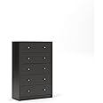 Tvilum Portland 5 Drawer Chest, Coffee