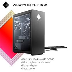 OMEN 25L Gaming Desktop PC, AMD Radeon RX 5700, AMD