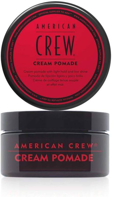 American Crew Cream Pomade 85g, red, 85 g (Pack of 1)