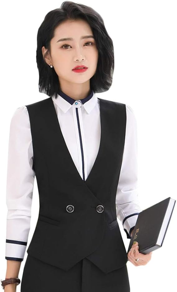 Amazon Yyq Shop ベスト レディース ビジネス ジレ フォーマル ジャケット ノースリーブ おしゃれ 事務服 制服ol オフィス チョッキ 大きいサイズ ベスト 通販