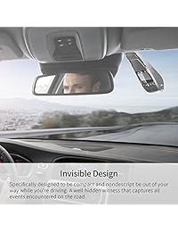 Pruveeo F5 Cámara para automóvil Full HD 1080p con WiFi, 140 grados de visión de gran angular cámara para el tablero del coche con visión nocturna