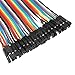 Foxnovo Breadboard Jumper Wires 1 pin 10CM Male to Female Jumper Cable 40 Pcs