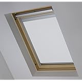Ambition BlindsBLackout roller blind for Velux window in White for code SK06