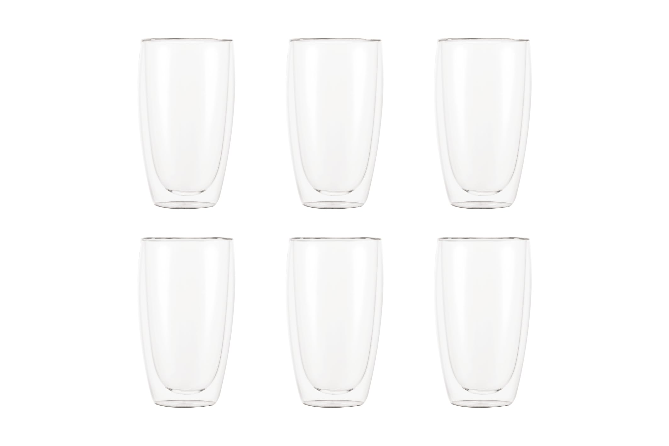 Bodum PAVINA 6 pcs Glass, Double Wall, Large, 0.45 l, 15 oz
