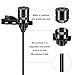 Lapel Microphone Lavalier Professional Grade Condenser Omnidirectional Noise Cancelling Clip-on Speaker Mic for iPhone iPad Mac Android Smartphones Interview Video Recording