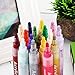 Acrylic Paint Pens for Rocks Painting, Glass, Wood, Ceramic, Metal, Canvas, Fabric, DIY Craft Projects Permanent Acrylic Paint Markers Pens with Sun & Water Resistant Function, Set of 24 Colors